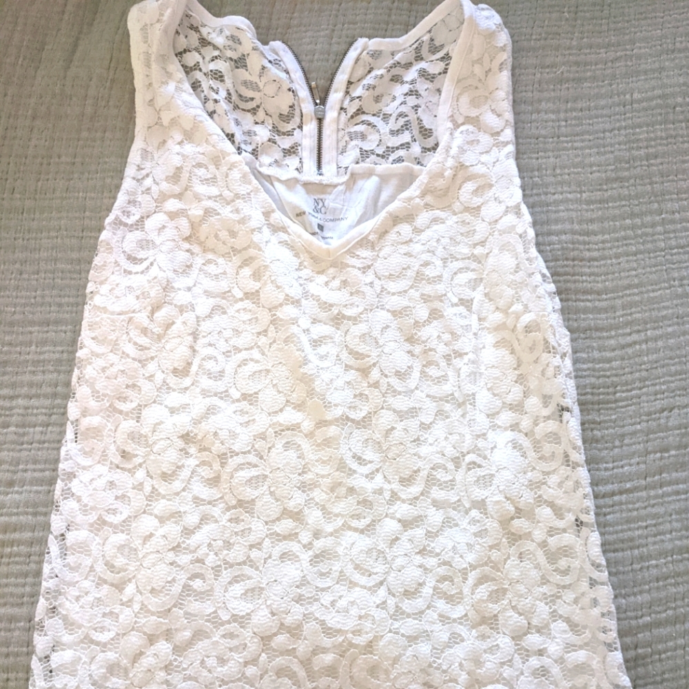 Lace dress tank top